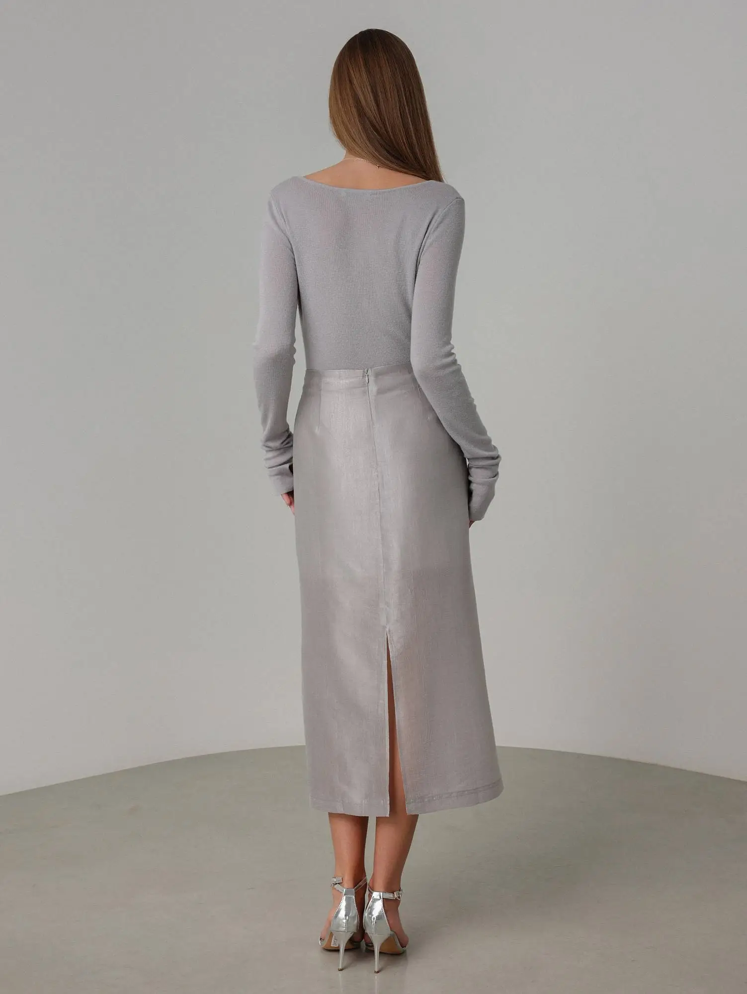 Юбка (M (44RU), светло-серый). Избражение № 4