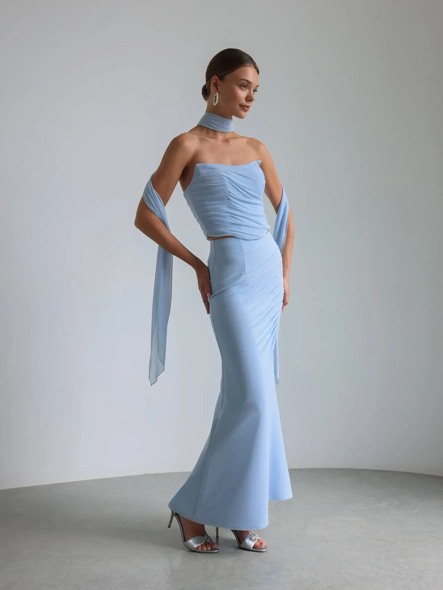 Топ (L (46RU) голубой). Избражение № 2