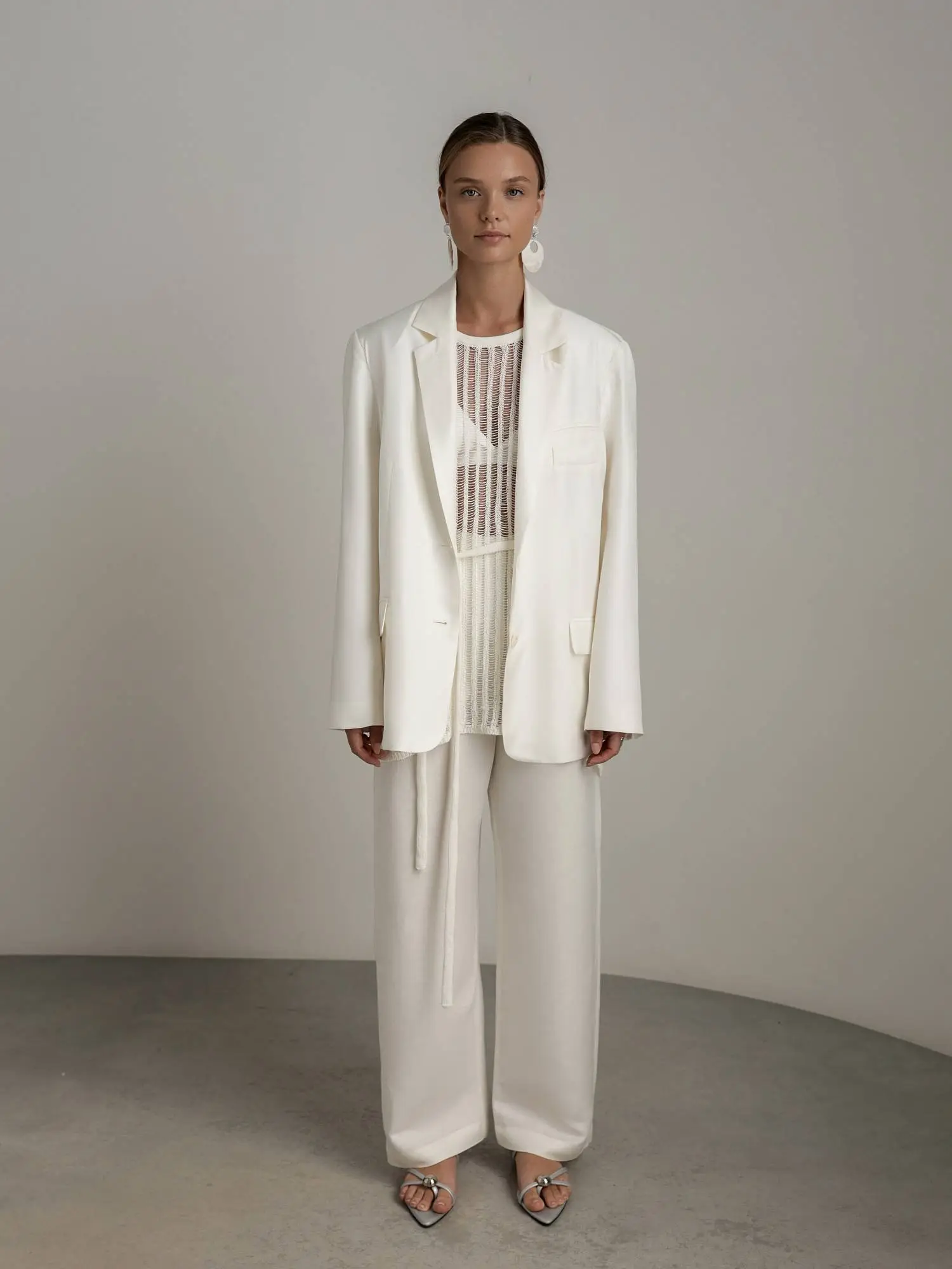 Пиджак (S (42RU), молочный). Избражение № 2