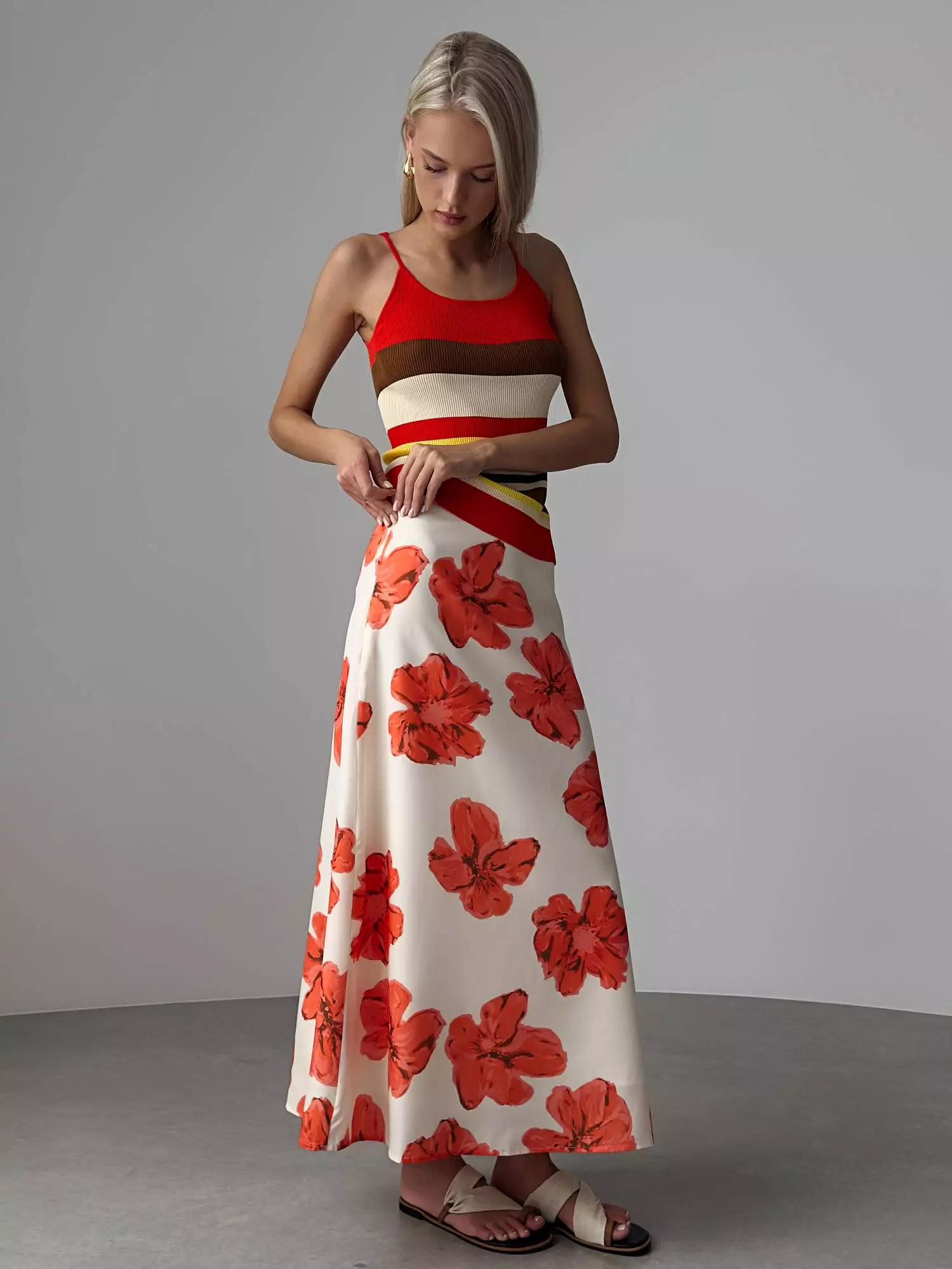 юбка (M (44), коралловый). Избражение № 1