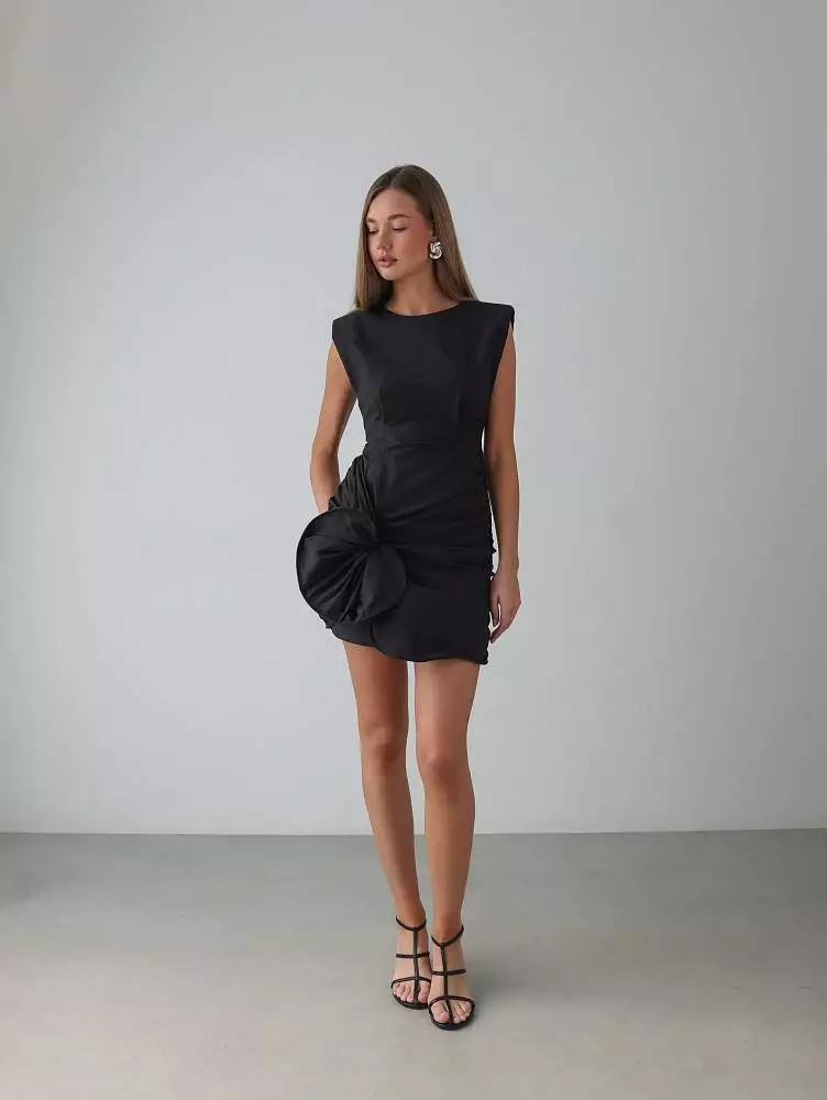 Платье (M (44RU), чёрный). Изображение № 2