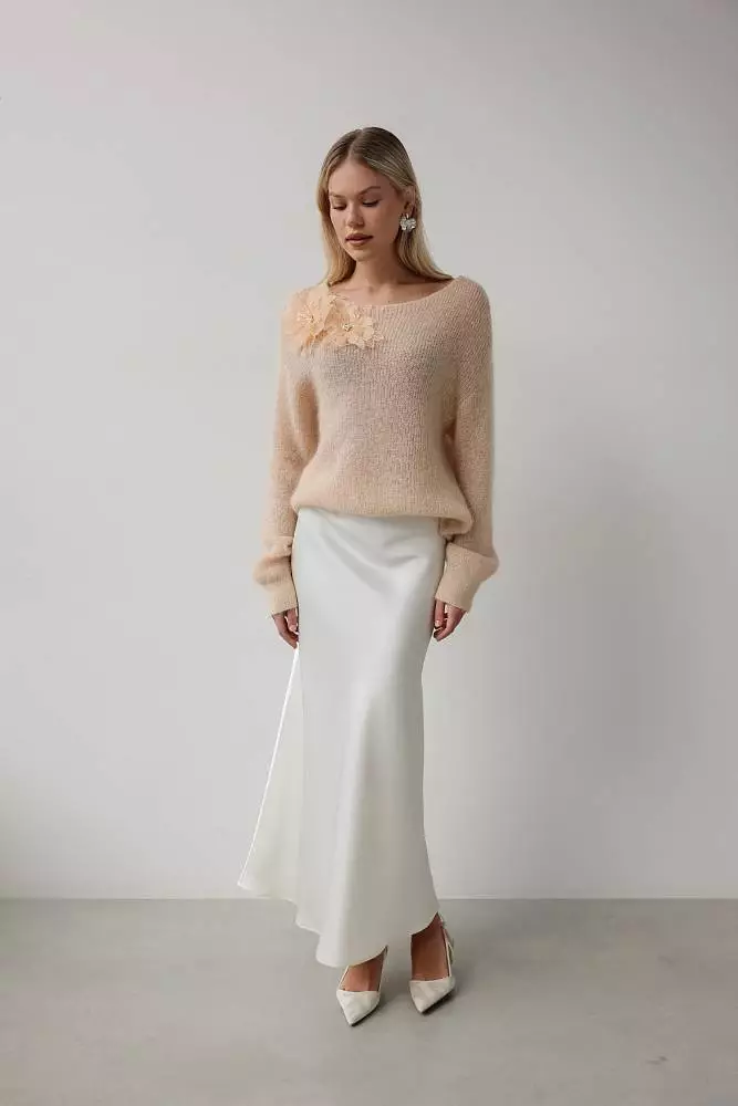 Свитер (onesize (42-46RU), персиковый). Изображение № 2