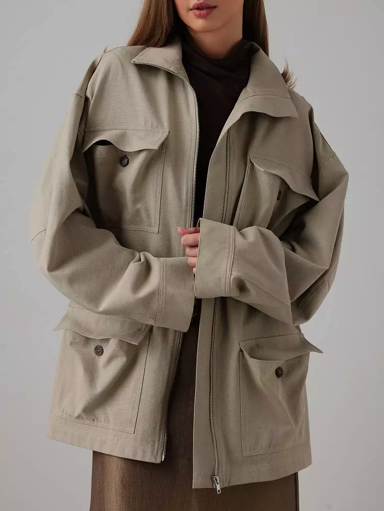 Куртка (oversize, бежевый). Изображение № 1