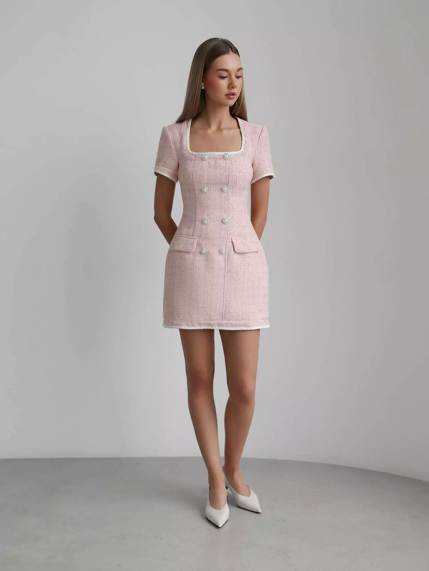 Платье  (S (42RU), нежно-розовый). Избражение № 2