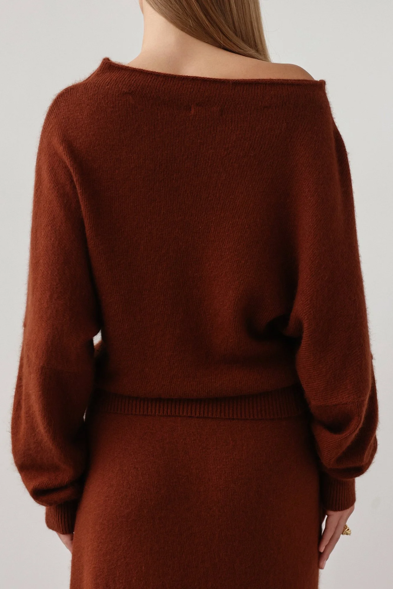 Свитер (onesize (42-46RU), коричневый). Избражение № 6