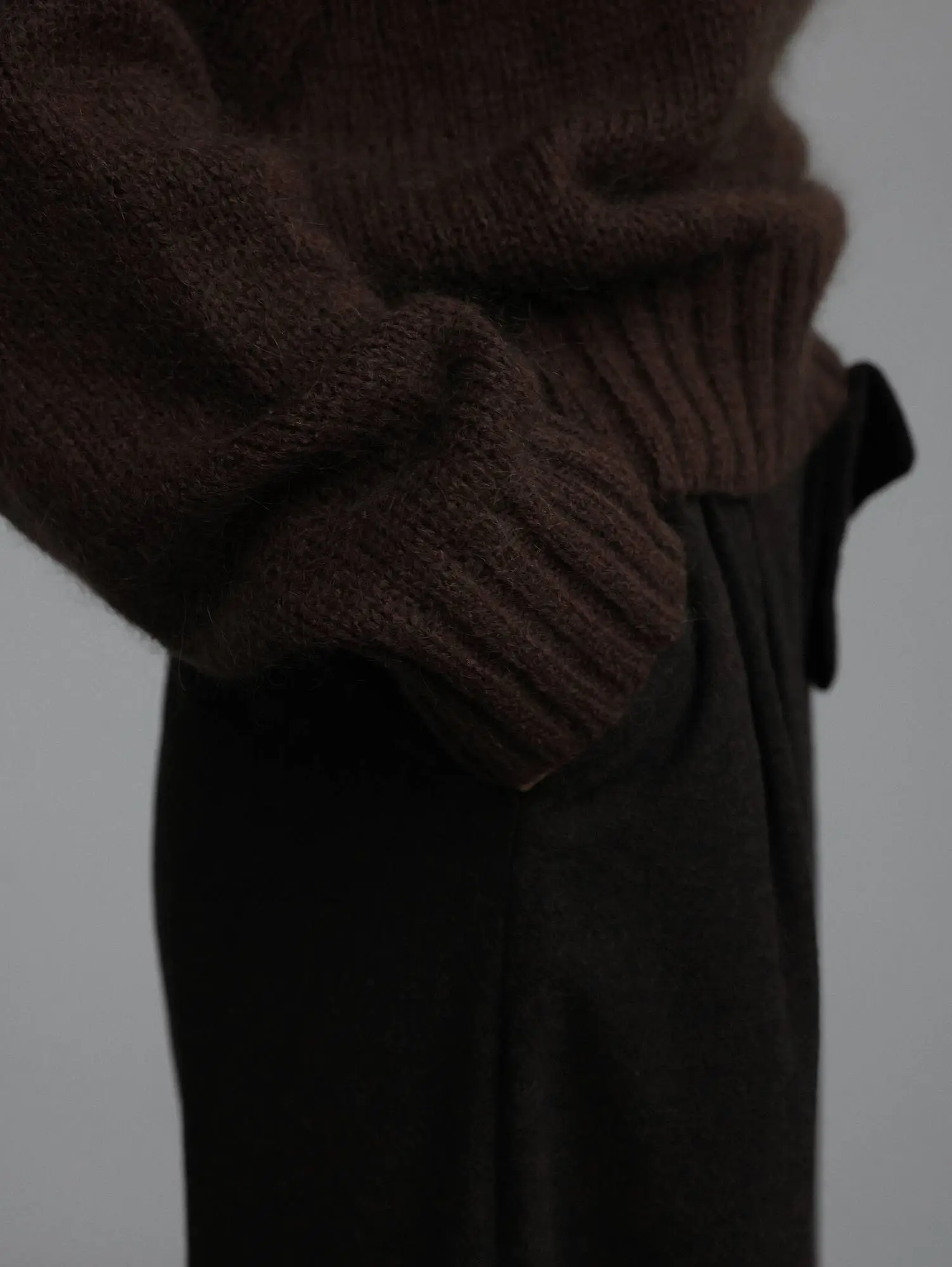 Свитер (onesize (42-46RU), коричневый). Избражение № 4