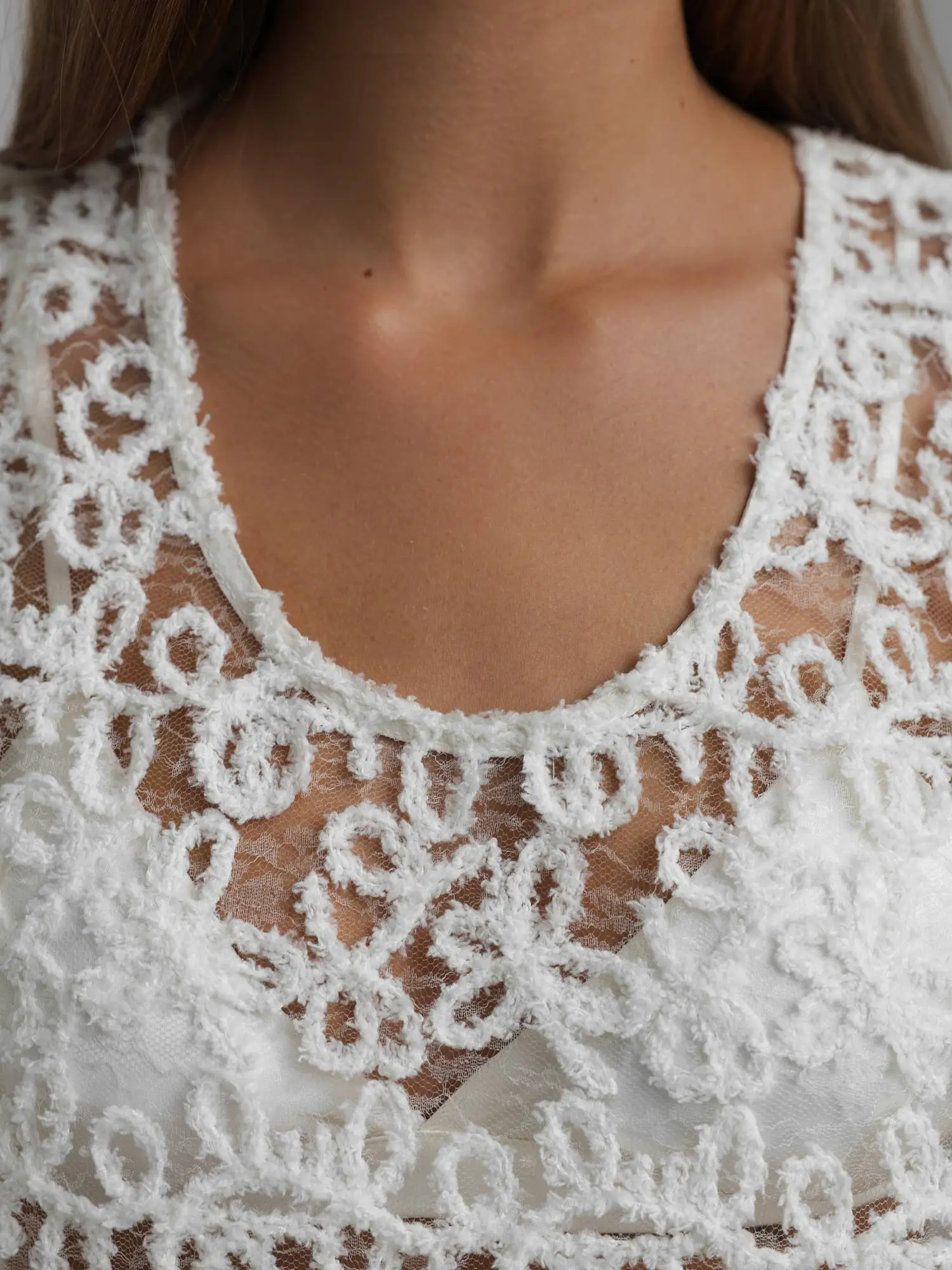 Топ (M (44RU), молочный). Избражение № 4