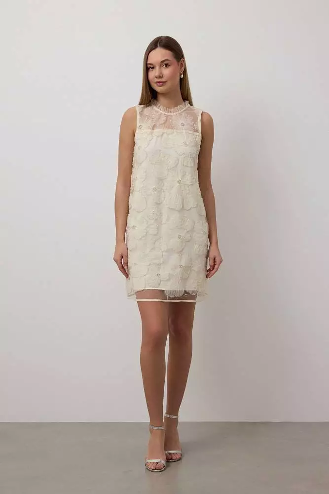 Платье  (L (46RU), светло-бежевый). Изображение № 4