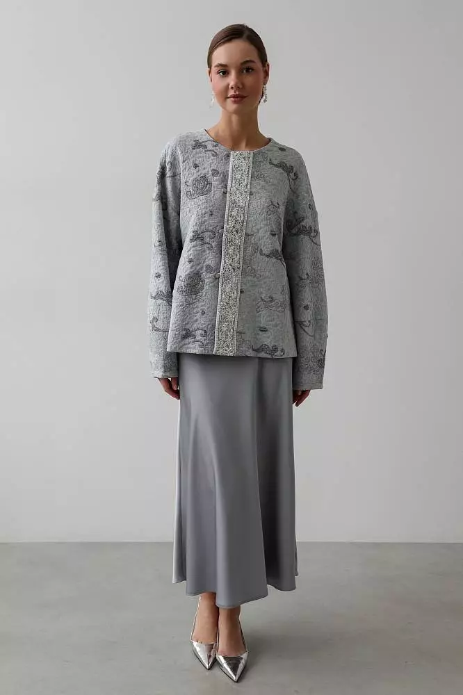 Жакет (L (46RU), серый). Изображение № 4