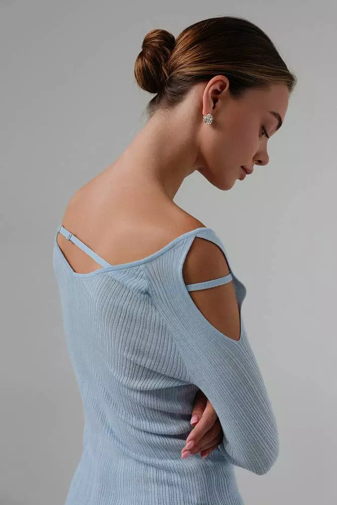 лонгслив (небесно-голубой). Изображение № 6