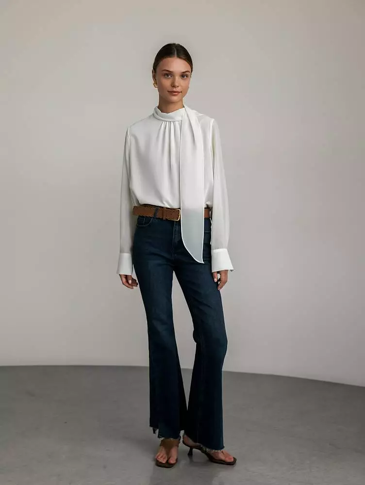 Блуза (M (44RU), белый). Изображение № 2