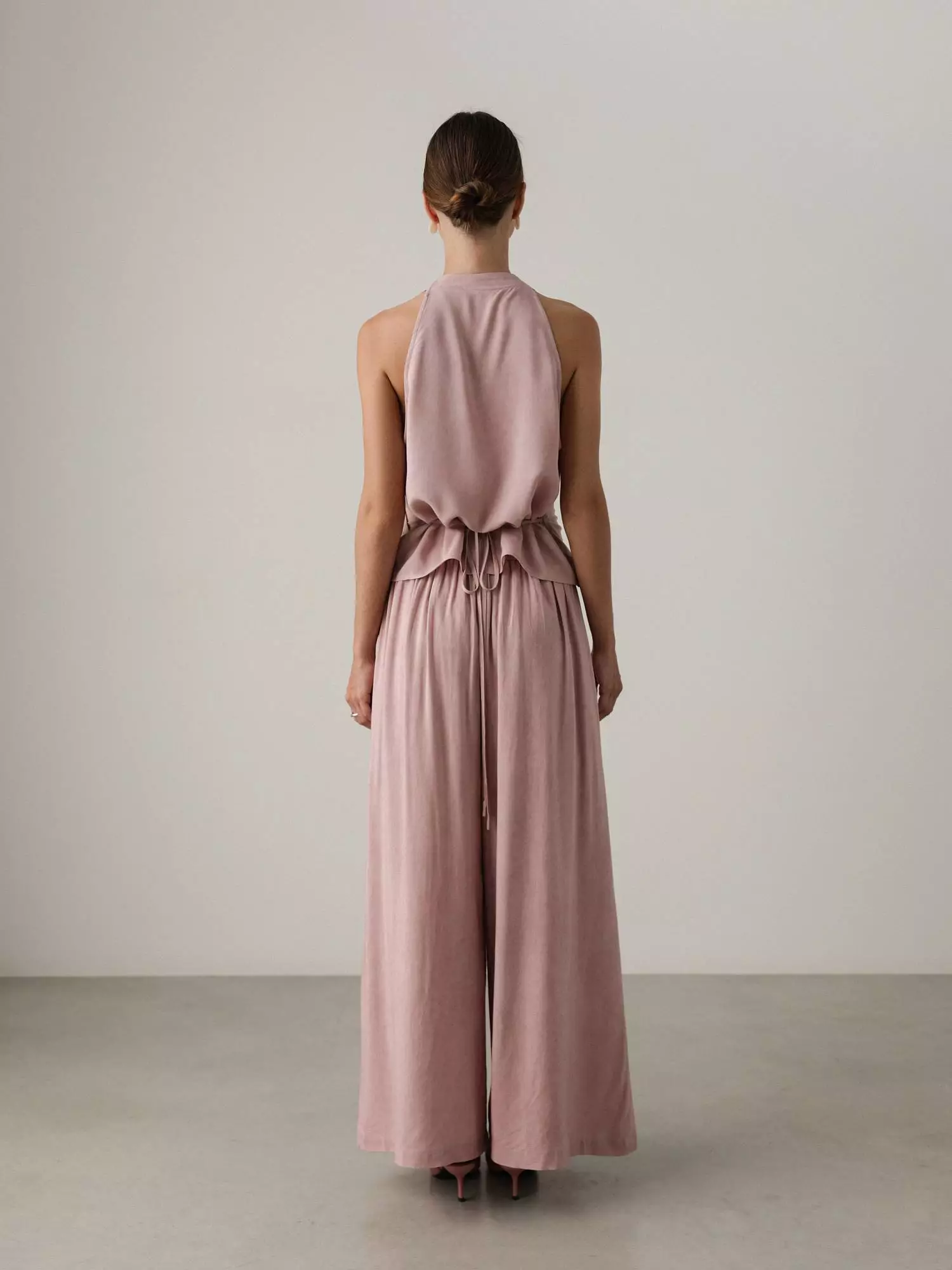 Костюм: топ и брюки (S (42RU), пыльно-розовый). Избражение № 5