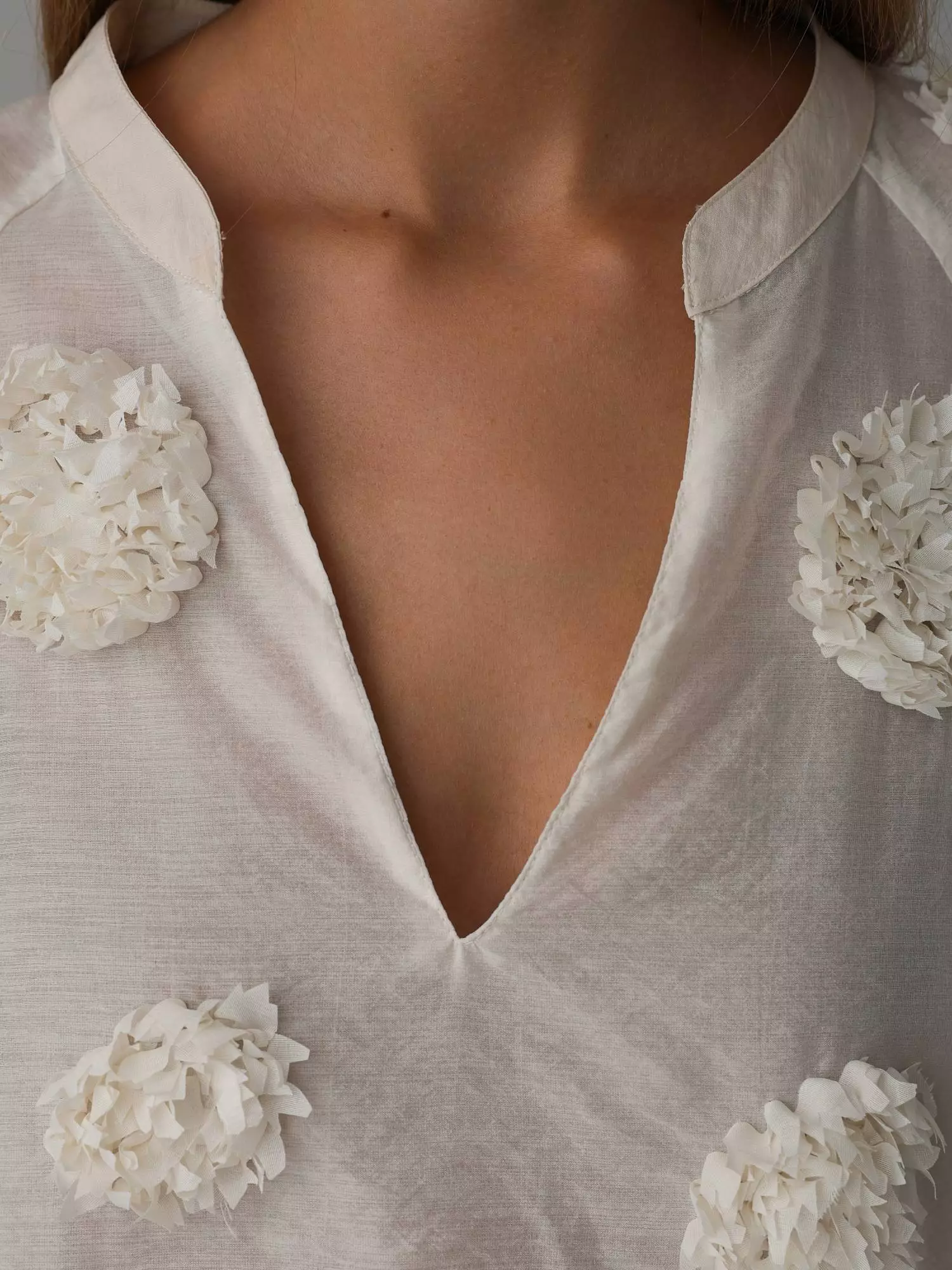 Блузка (onesize (42-46RU), светло-бежевый). Избражение № 4