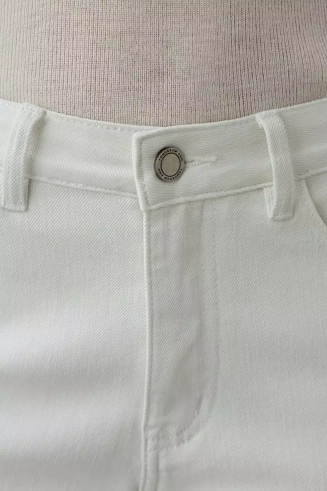 Джинсы (M (44RU), белый). Изображение № 3