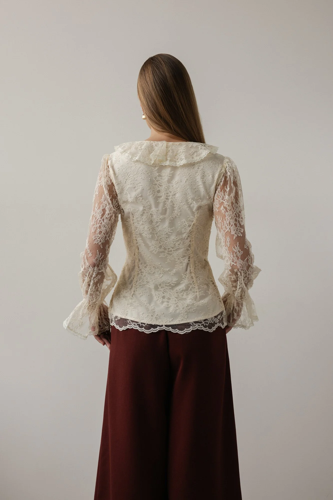 Блуза (M (44RU), светло-бежевый). Избражение № 5