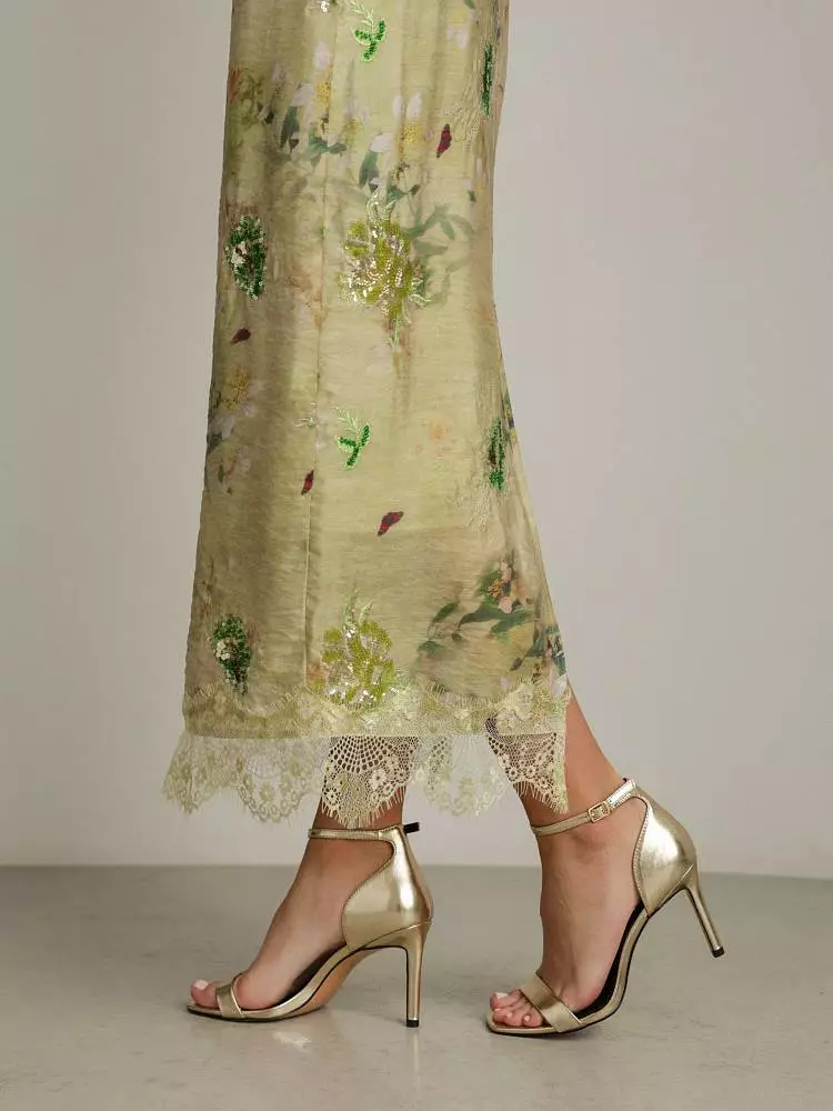 Платье (S (42RU), оливковый). Изображение № 5