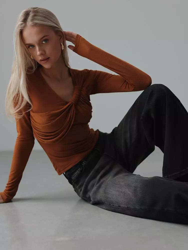 лонгслив (L (46), горчичный). Изображение № 2