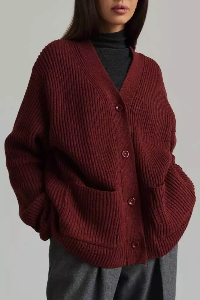 Кардиган (onesize бордовый). Изображение № 1