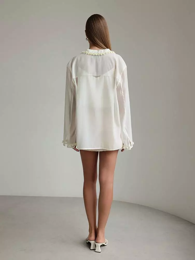 Блуза (S (42RU), ванильный). Изображение № 4