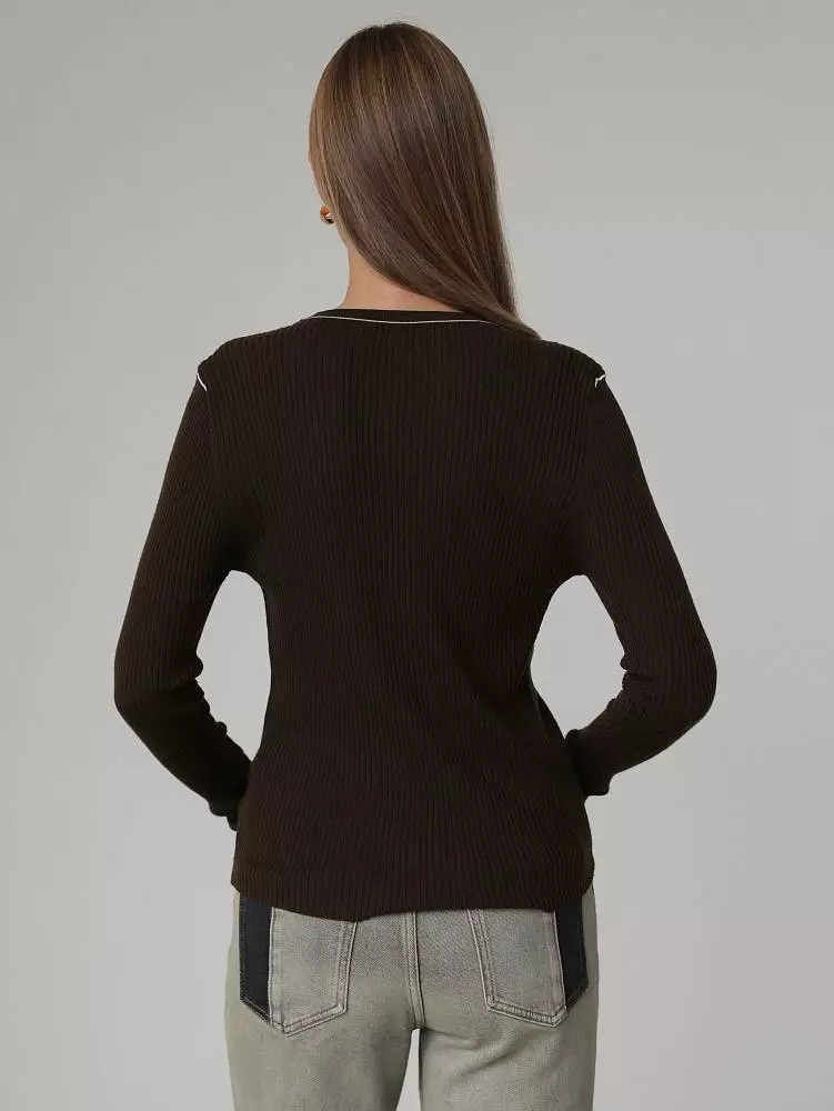 Лонгслив (onesize (42-46RU), коричневый). Изображение № 4