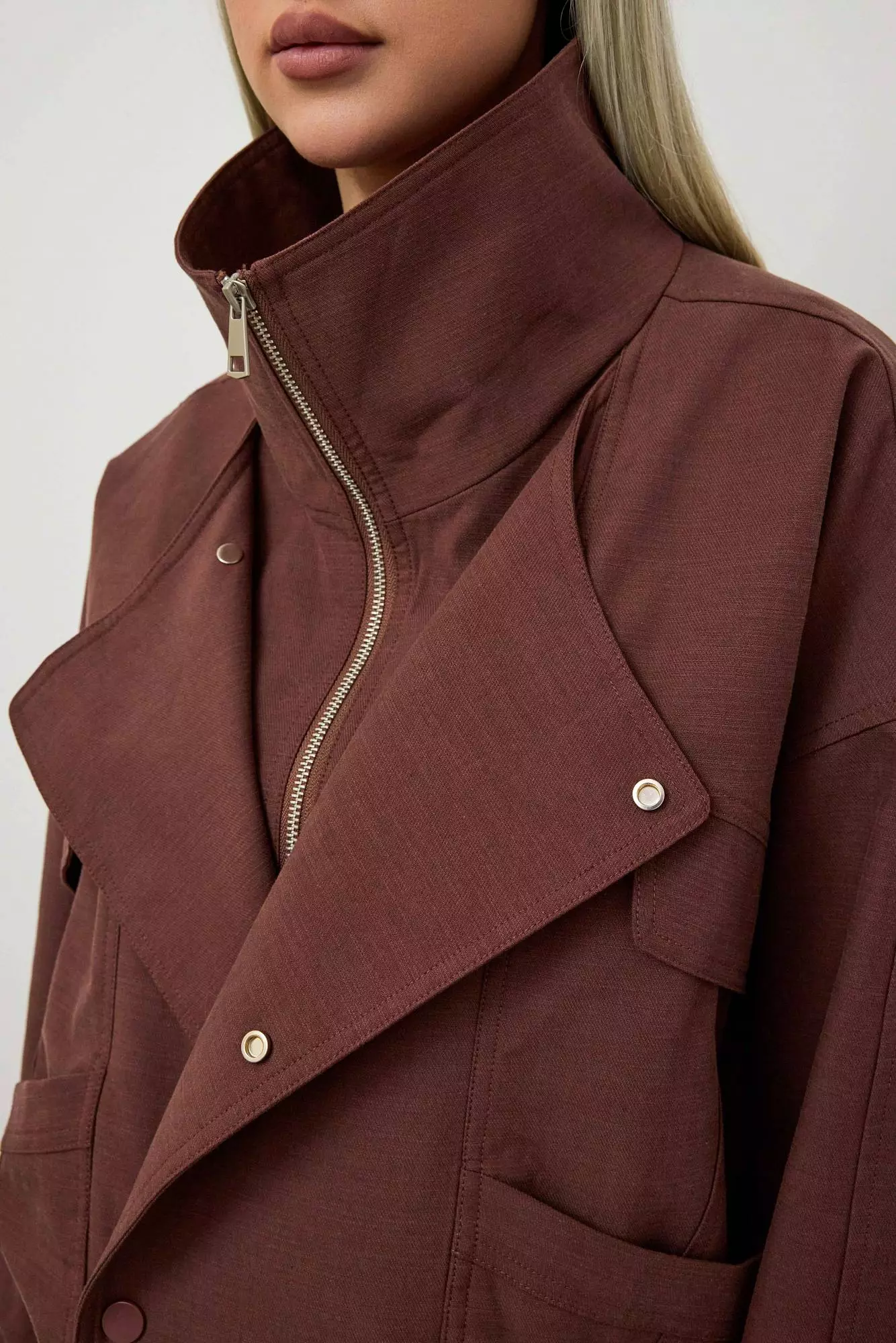 Куртка (M (44RU), красно-коричневый). Избражение № 5