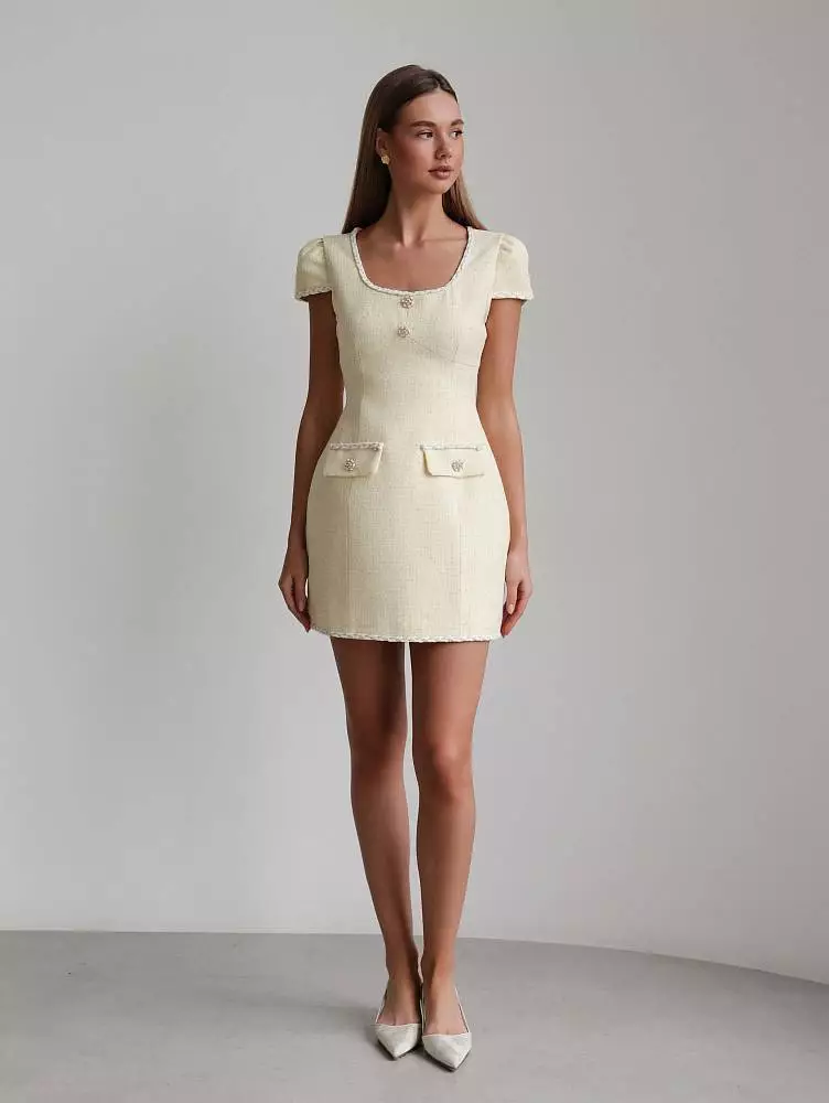 Платье (L (46RU), нежно-жёлтый). Изображение № 2