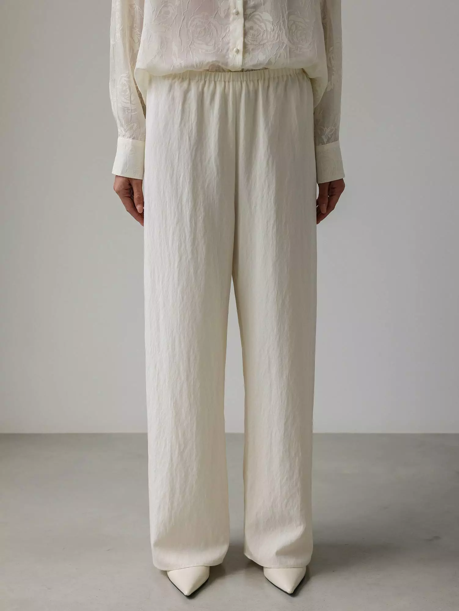 Брюки (L (46RU), молочный). Избражение № 2