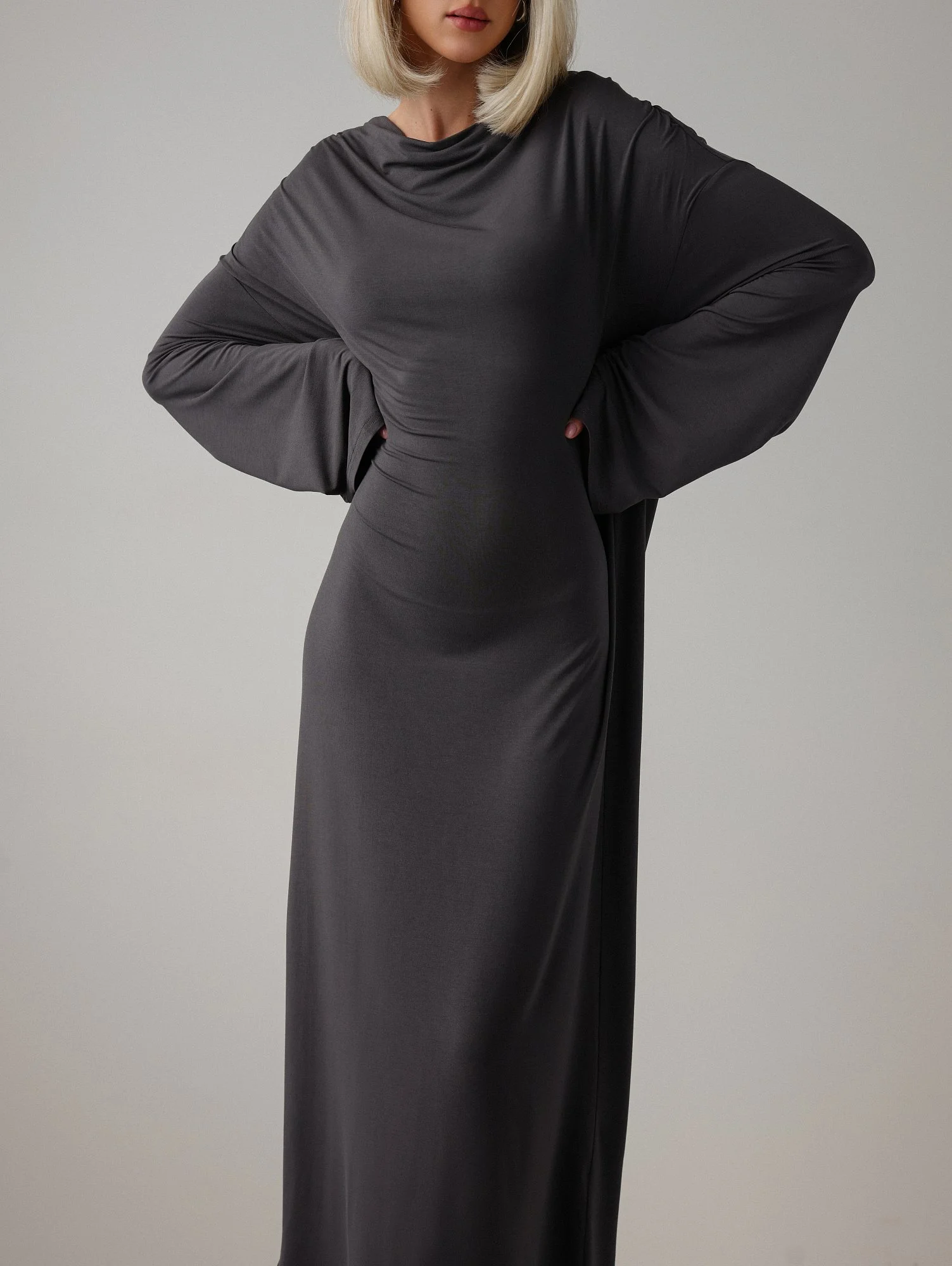 Платье (onesize (42-46RU), графитовый). Избражение № 2
