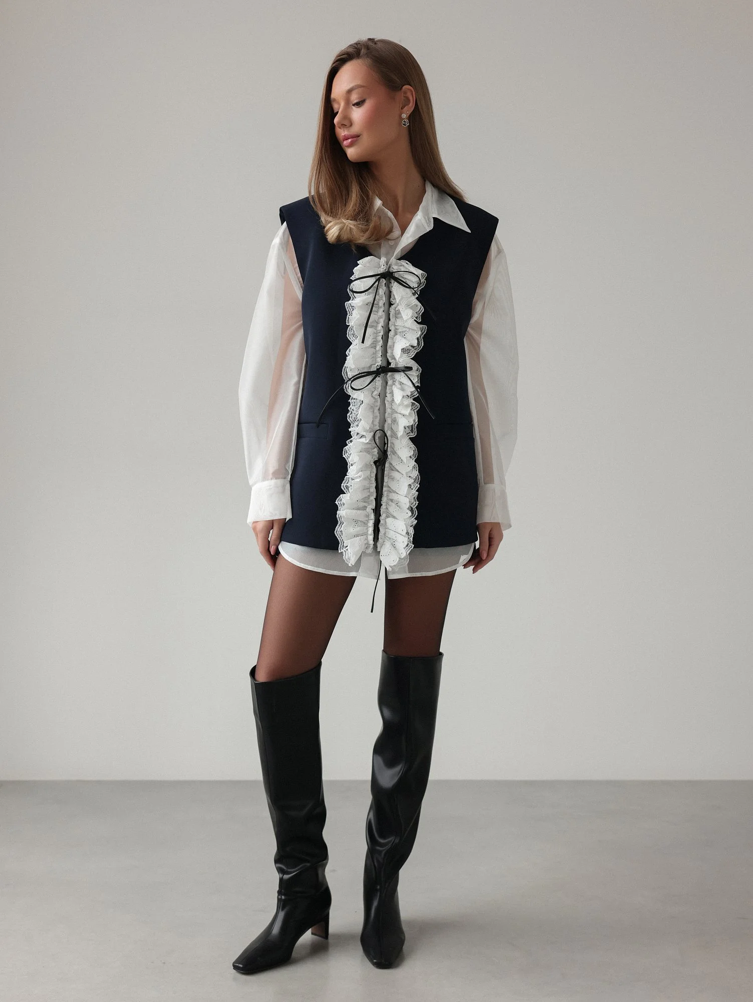 Жилет (S (42), тёмно-синий). Избражение № 2