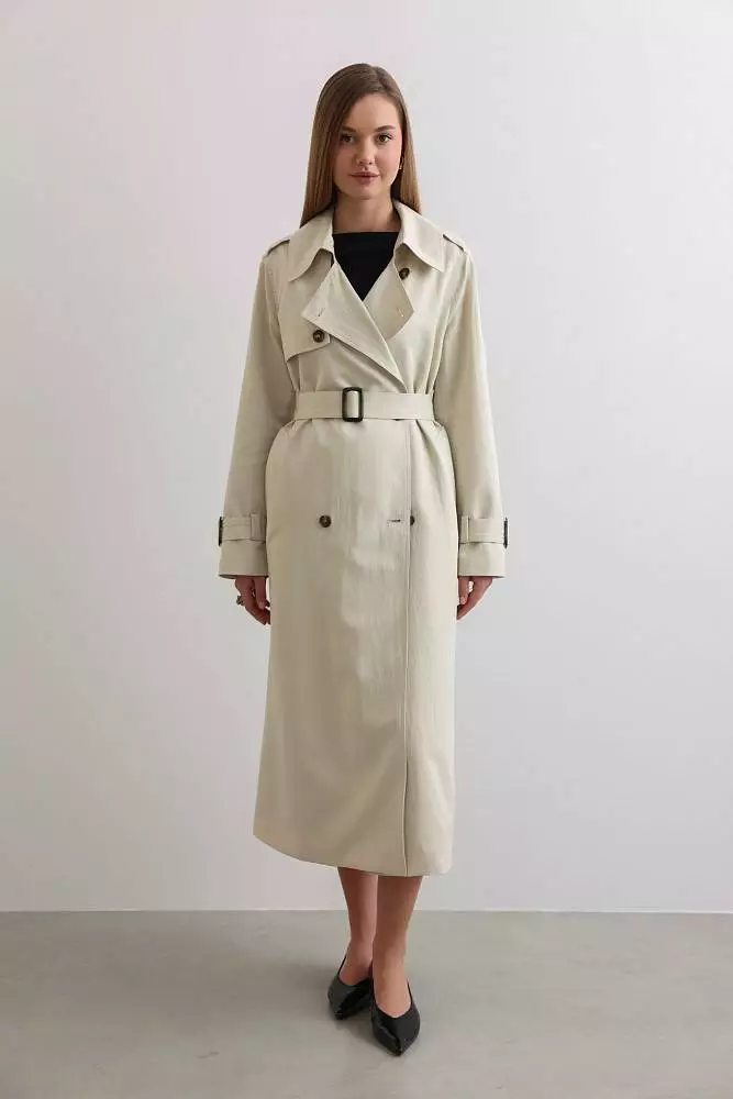 Тренч (S (42RU), бежевый). Изображение № 1
