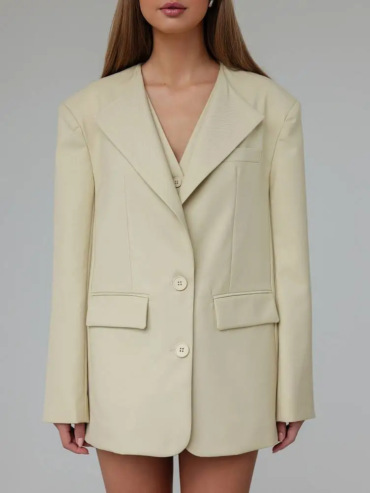 Пиджак (M (44RU), песочный). Изображение № 1