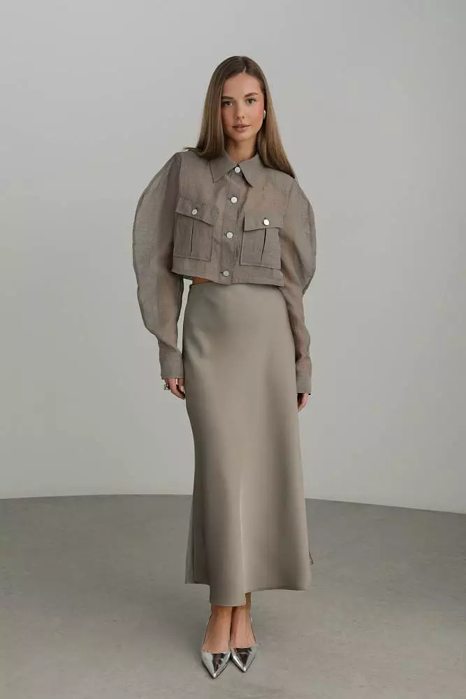 рубашка (onesize (42-46RU), серо-зеленый). Изображение № 2