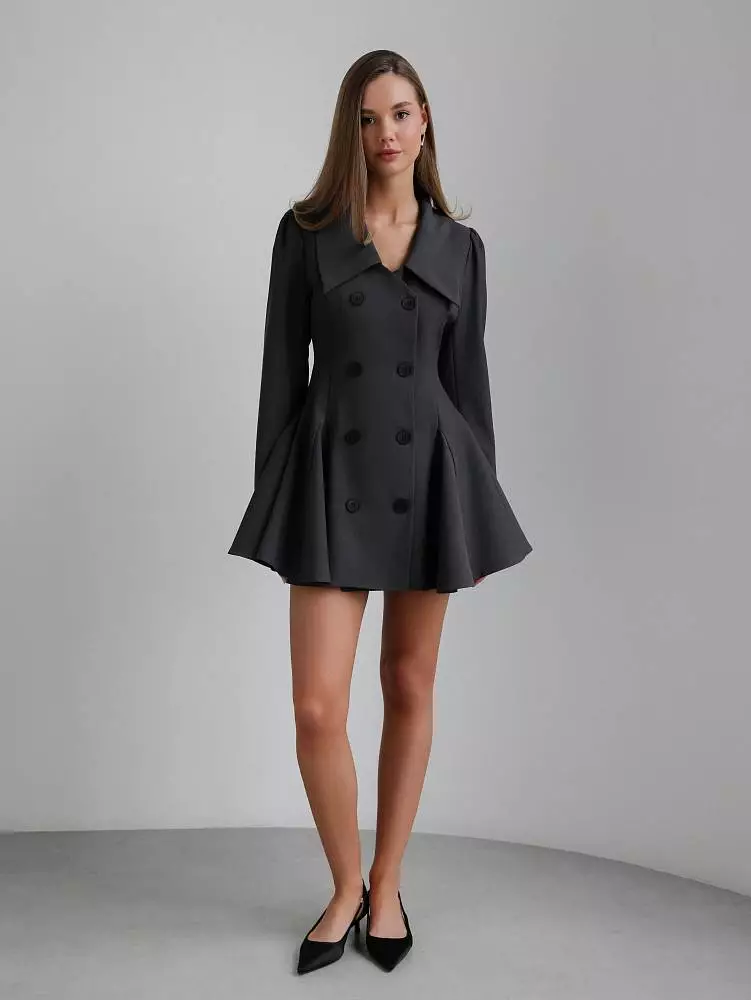 Платье (L (46RU), серый). Изображение № 1