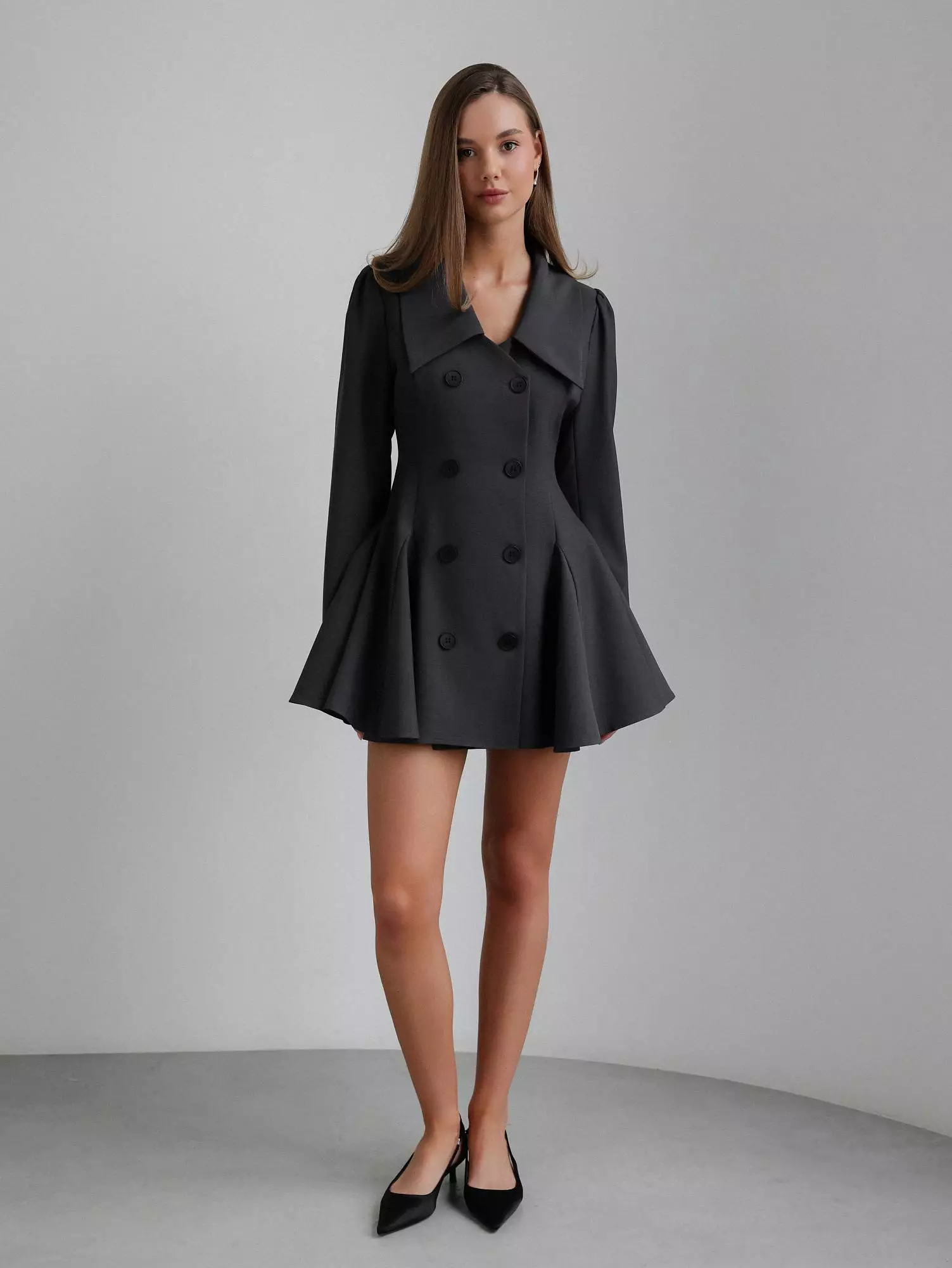 Платье (L (46RU), серый). Избражение № 1