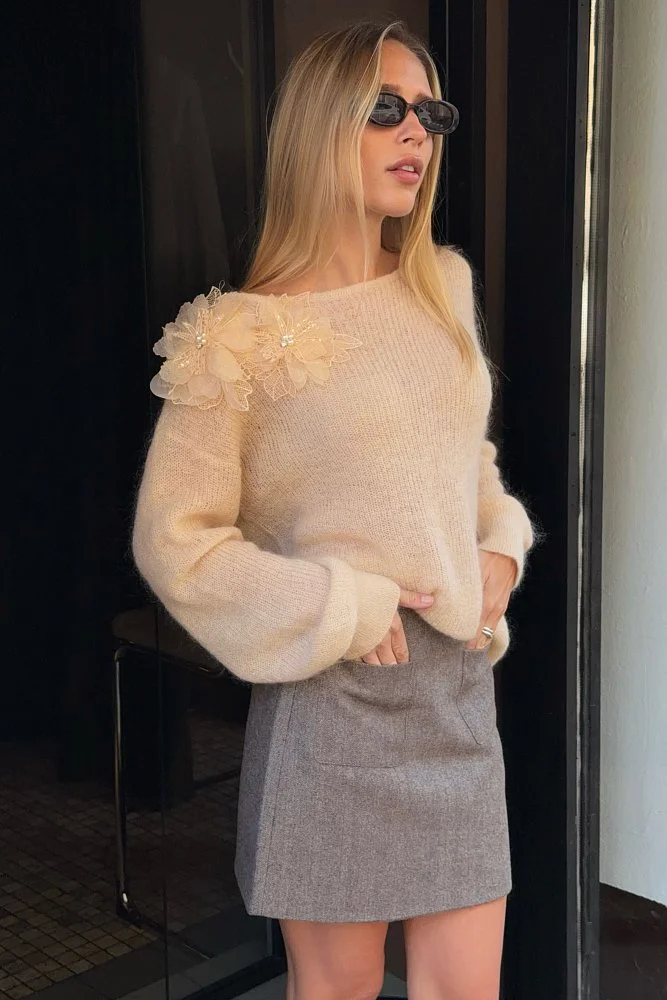 Свитер (onesize (42-46RU), персиковый). Изображение № 3