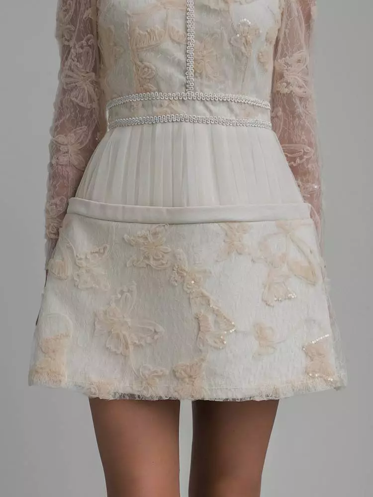 Платье (S (40RU), светло-бежевый). Изображение № 6