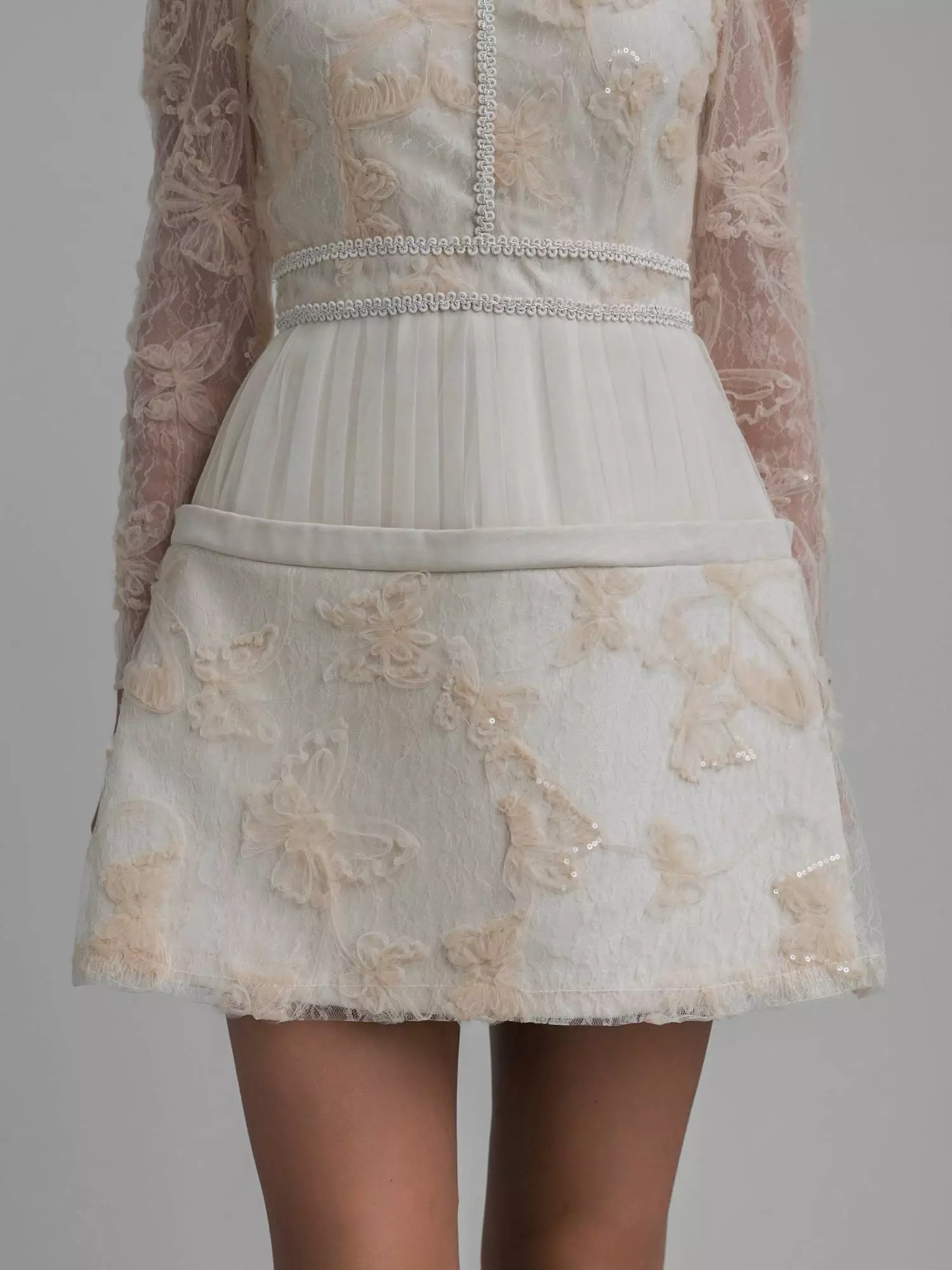 Платье (S (40RU), светло-бежевый). Избражение № 6