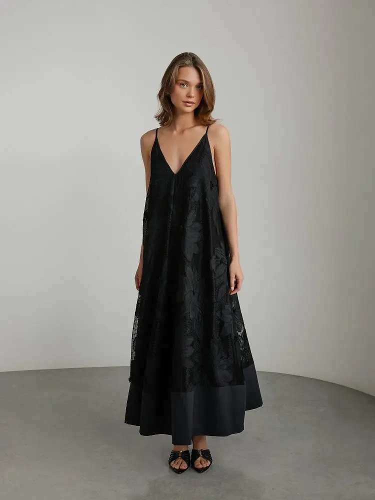 Платье (onesize (42-46RU), чёрный). Изображение № 1
