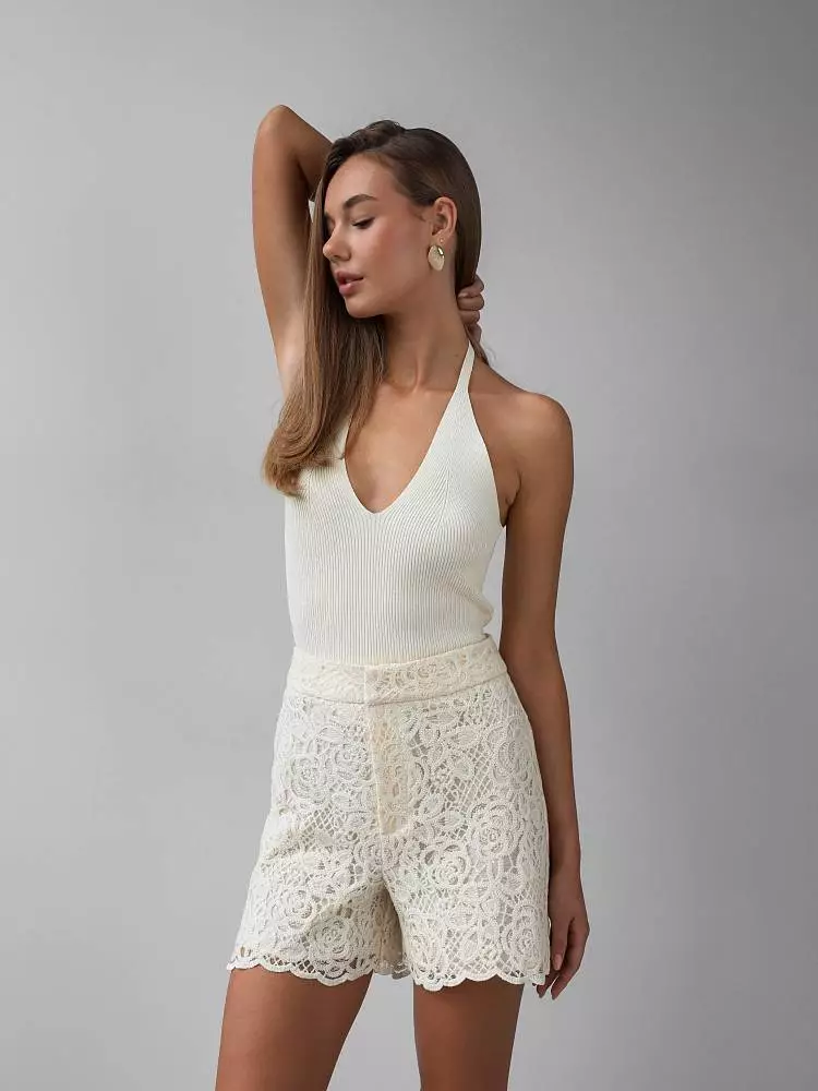 Шорты (M (44RU), светло-бежевый). Изображение № 3