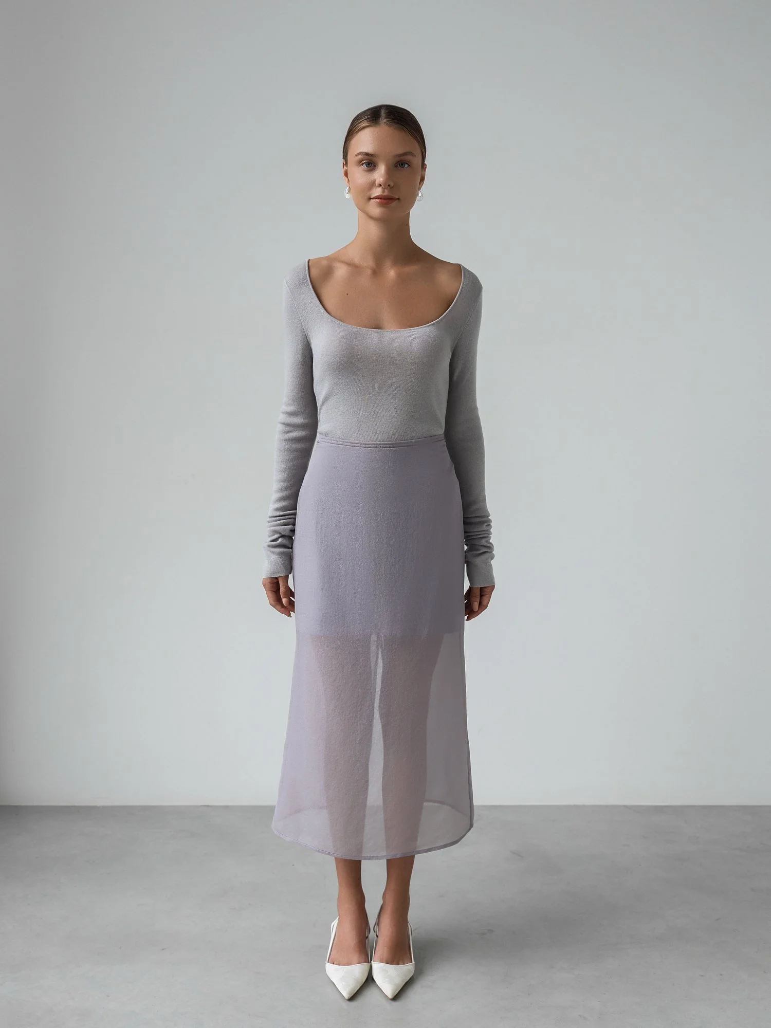 Юбка (M (44RU), пыльно-сиреневый). Избражение № 1