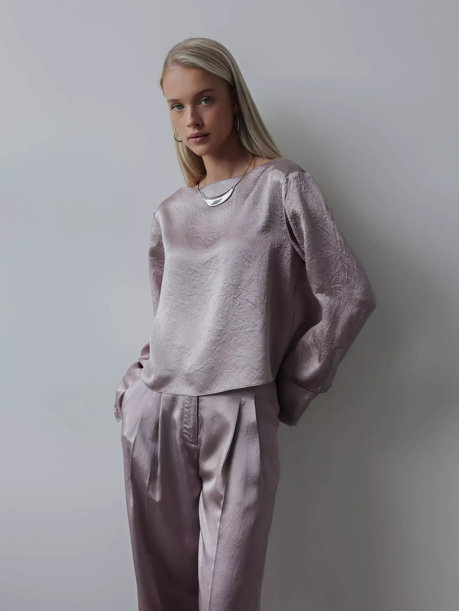 блузка (L (46), лиловый). Избражение № 1