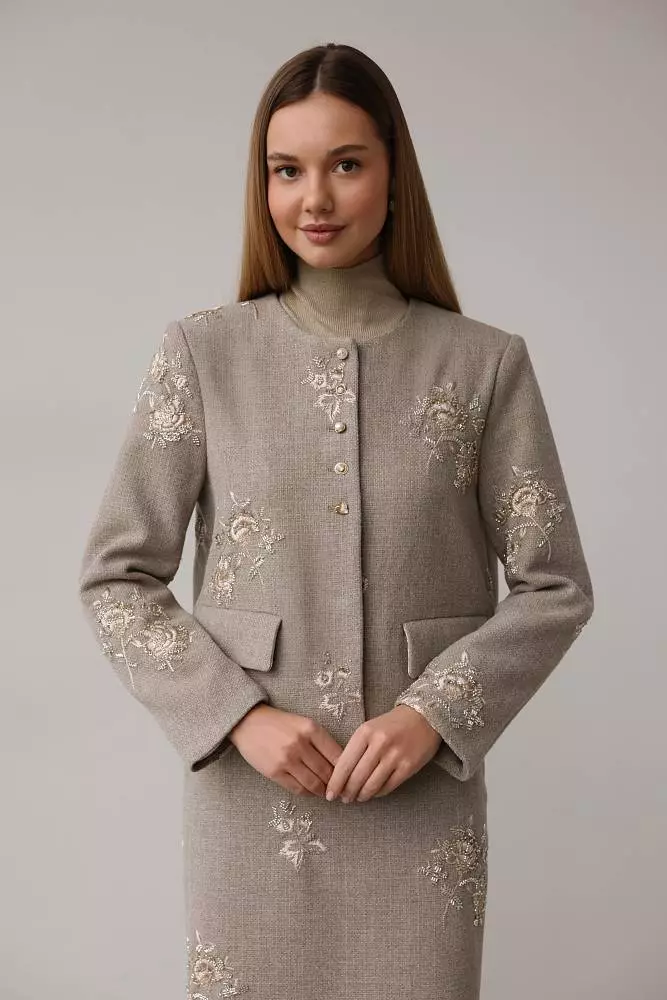 Жакет (S (42RU), бежевый). Изображение № 1