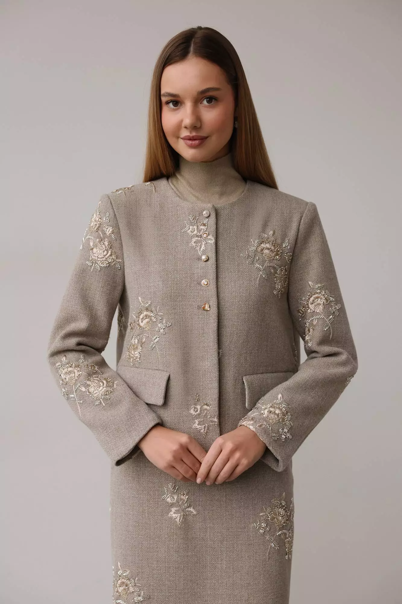 Жакет (S (42RU), бежевый). Избражение № 1