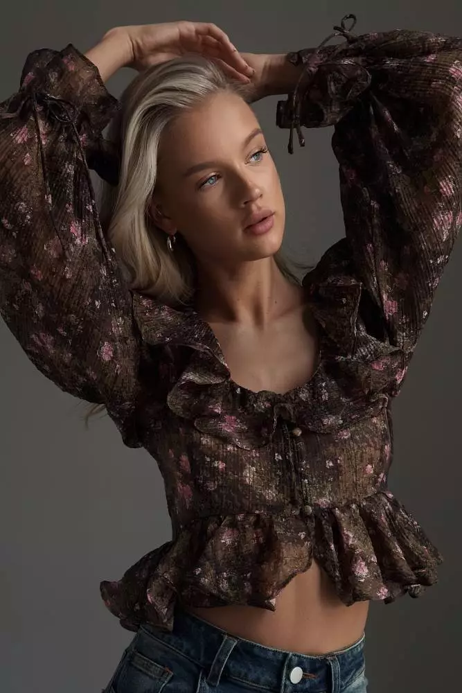 блузка (S, коричневый). Изображение № 2