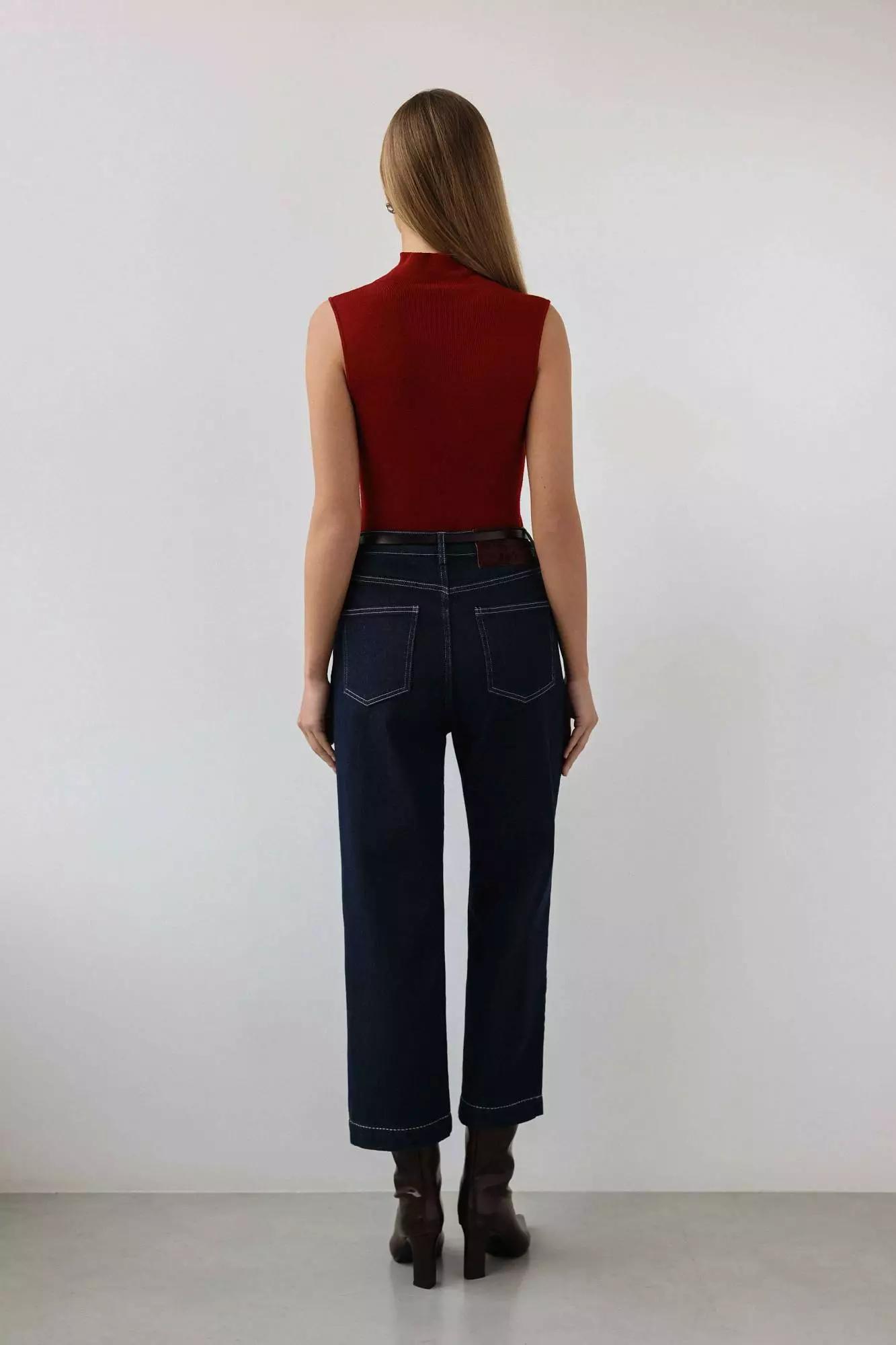 Джинсы (S (42RU), тёмно-синий). Избражение № 5