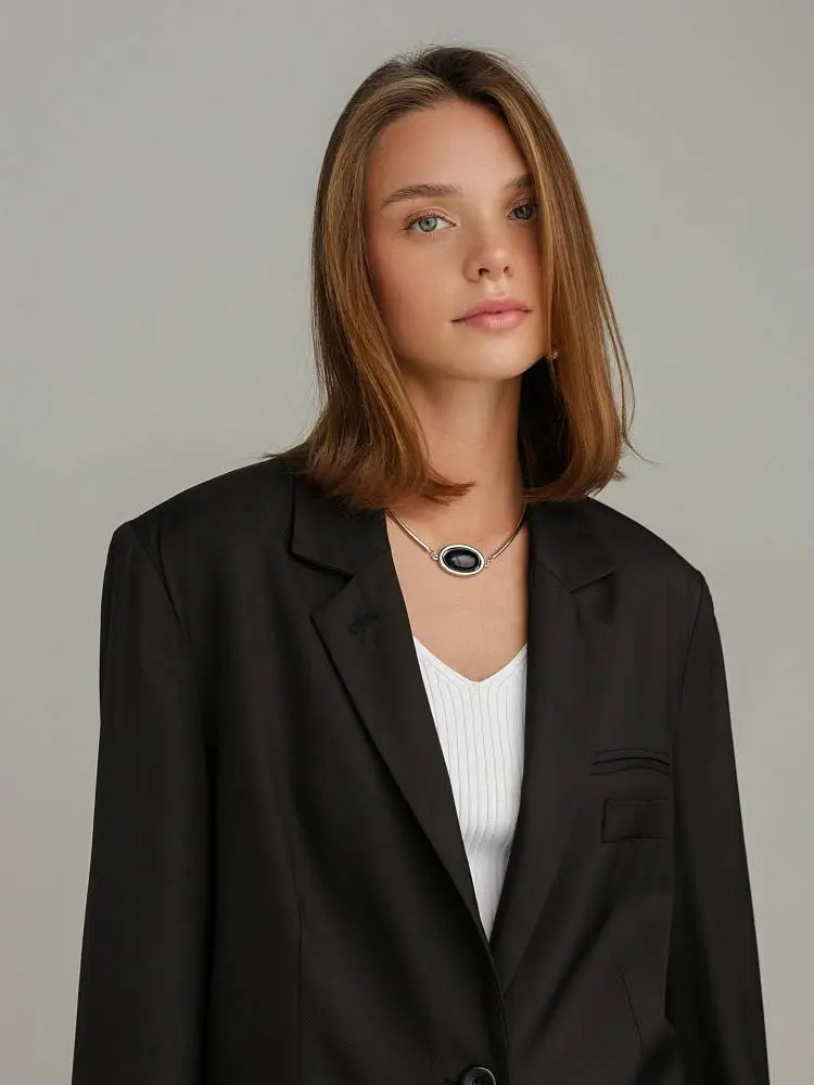 Пиджак (M (44RU), чёрный). Изображение № 3