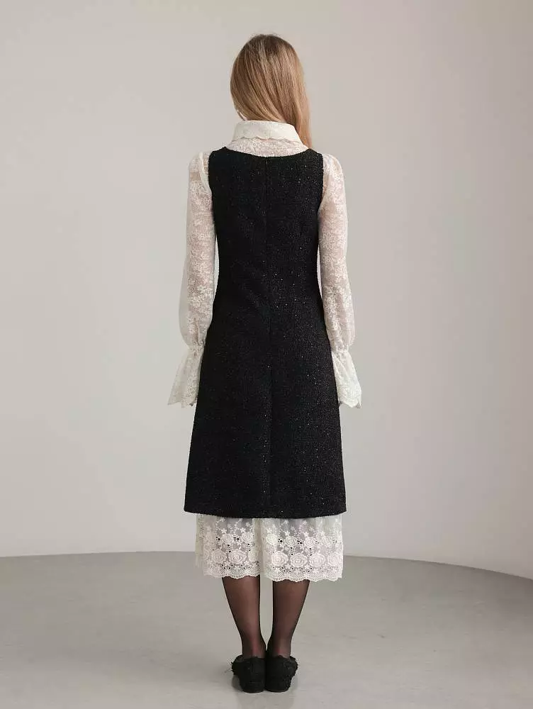 Платье (L (46RU), чёрный). Изображение № 5