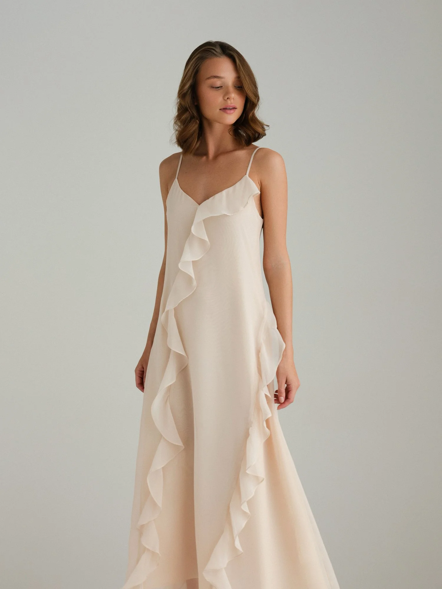 Платье (S (42RU), нежно-персиковый). Избражение № 2