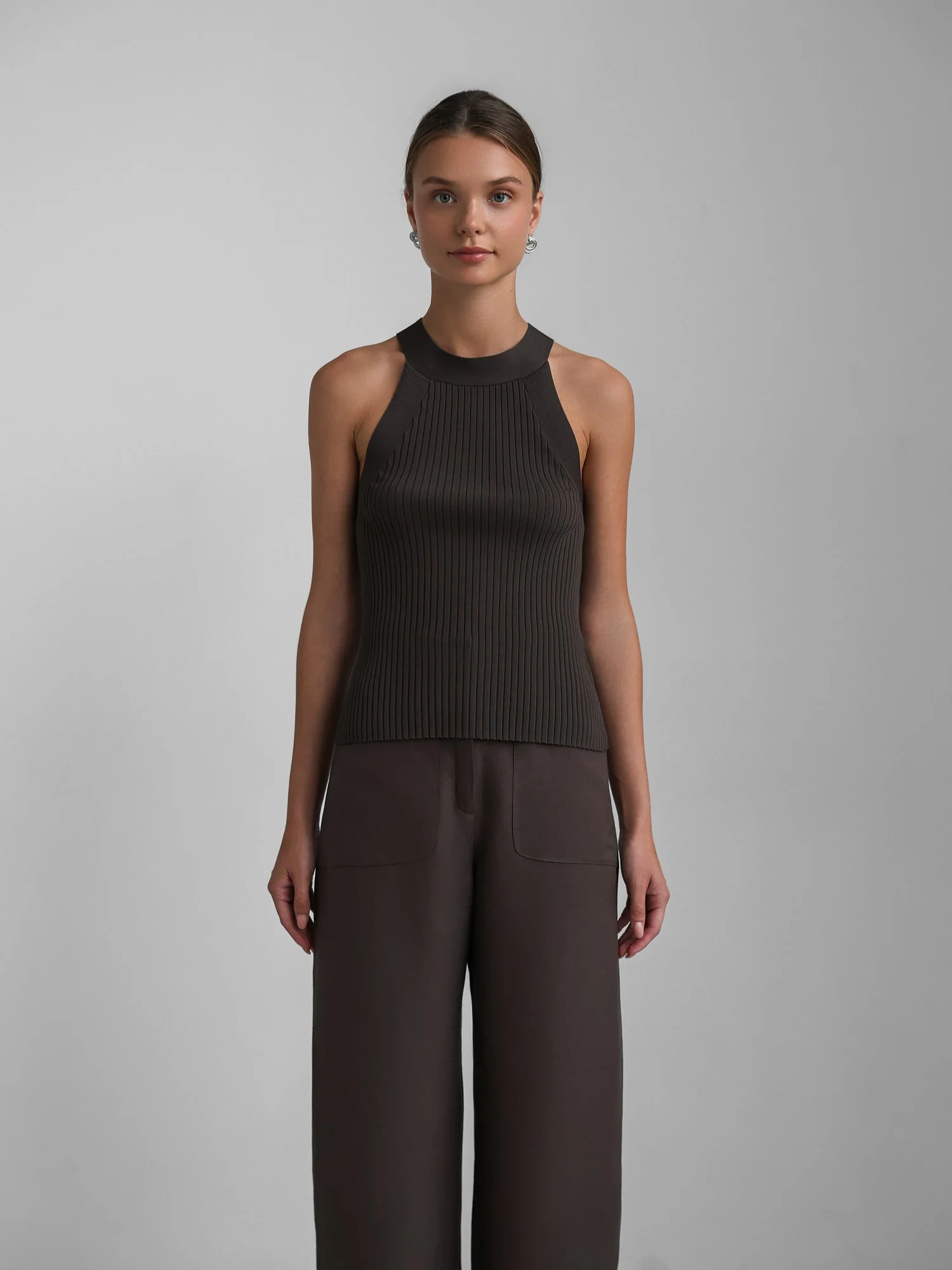 Топ (onesize (42-46RU), коричневый). Изображение № 1