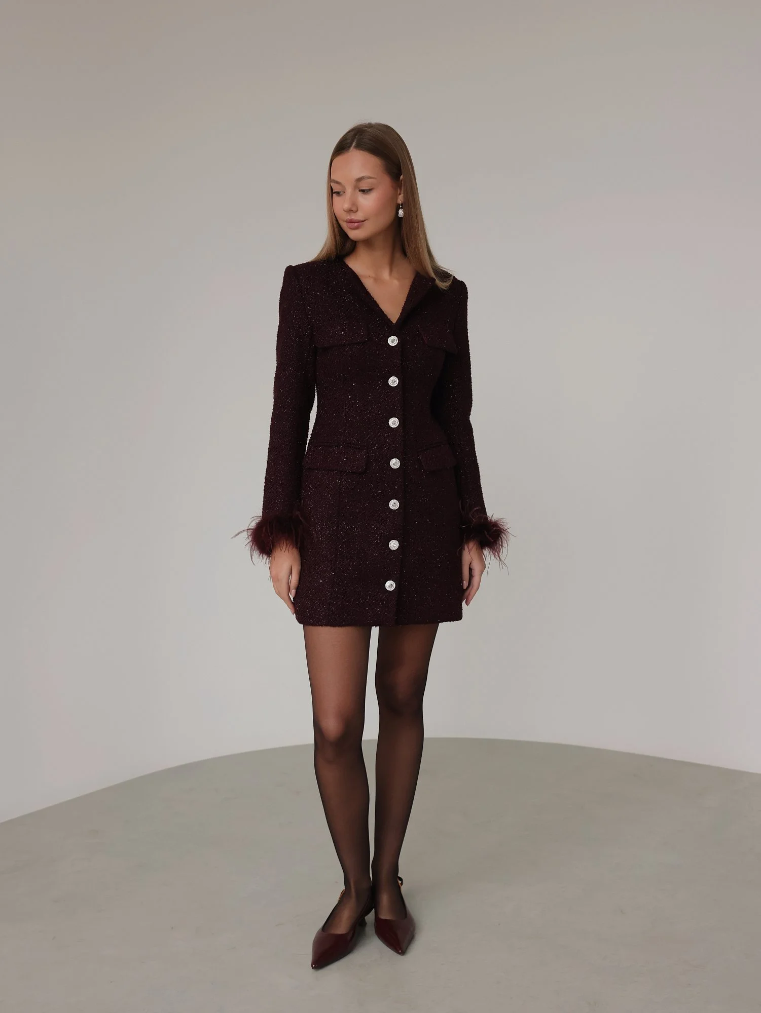 Платье (M (44), сливовый). Избражение № 1